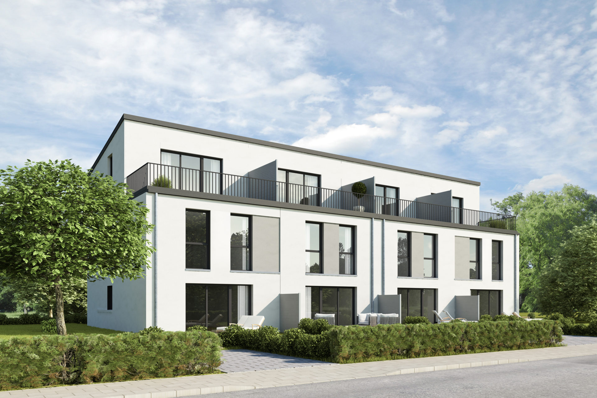 Moderne Neubau-Reihenhäuser als Kapitalanlage in grüner Wohnlage