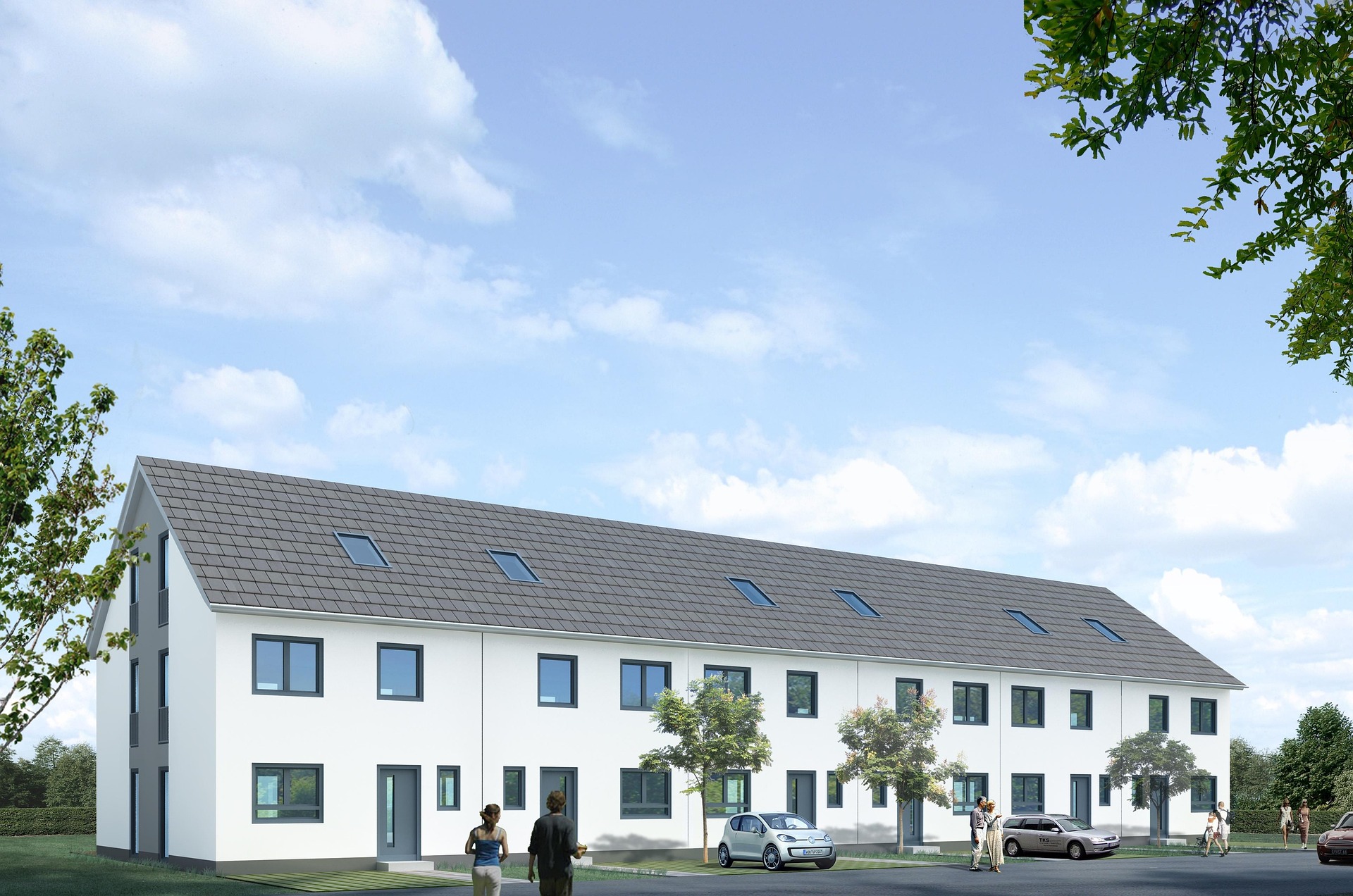 Moderne Neubau-Reihenhäuser als Kapitalanlage in grüner Wohnlage